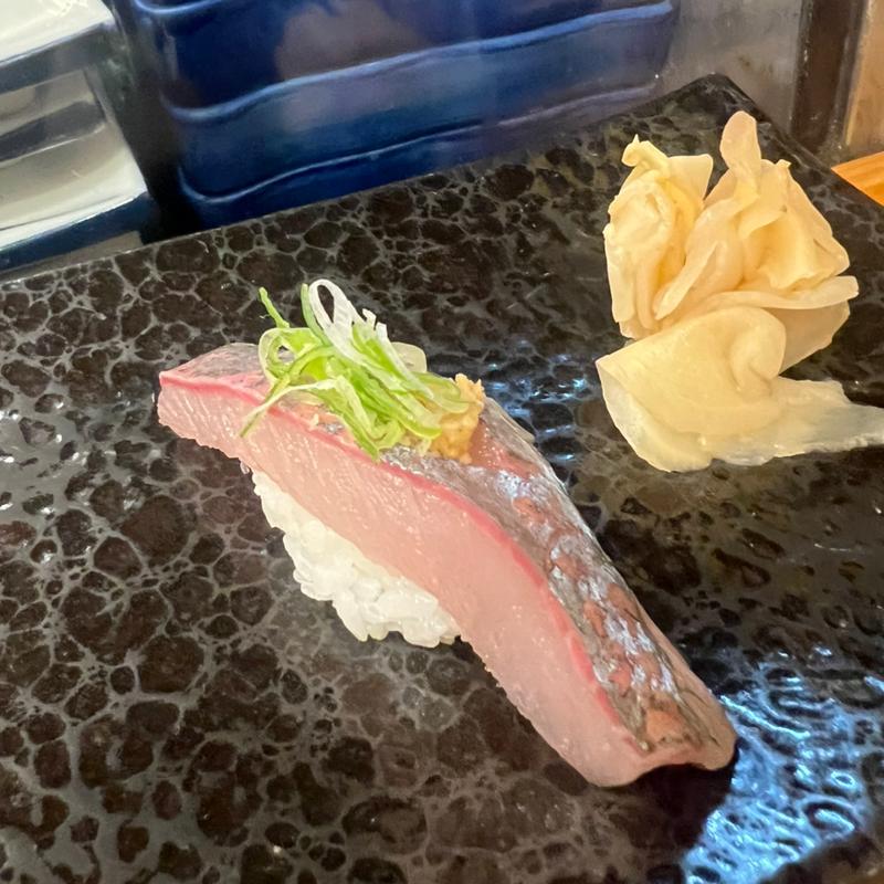 アジの握り(千成寿司本店)