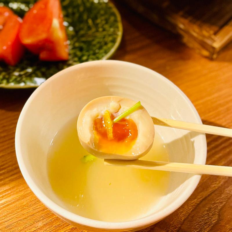 水炊きおでん　しゃもんの奥久慈半熟卵(水炊きおでん しゃもん)