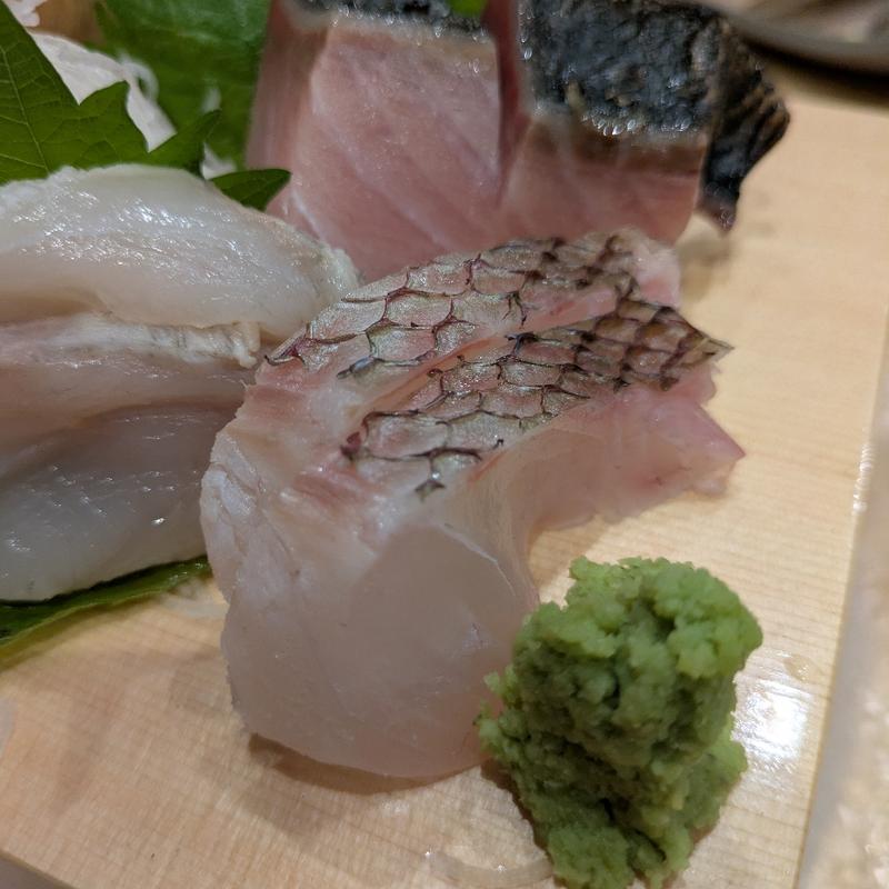 地魚五点盛り(庄内鮮魚と炭火焼鳥 アヤメザカ)