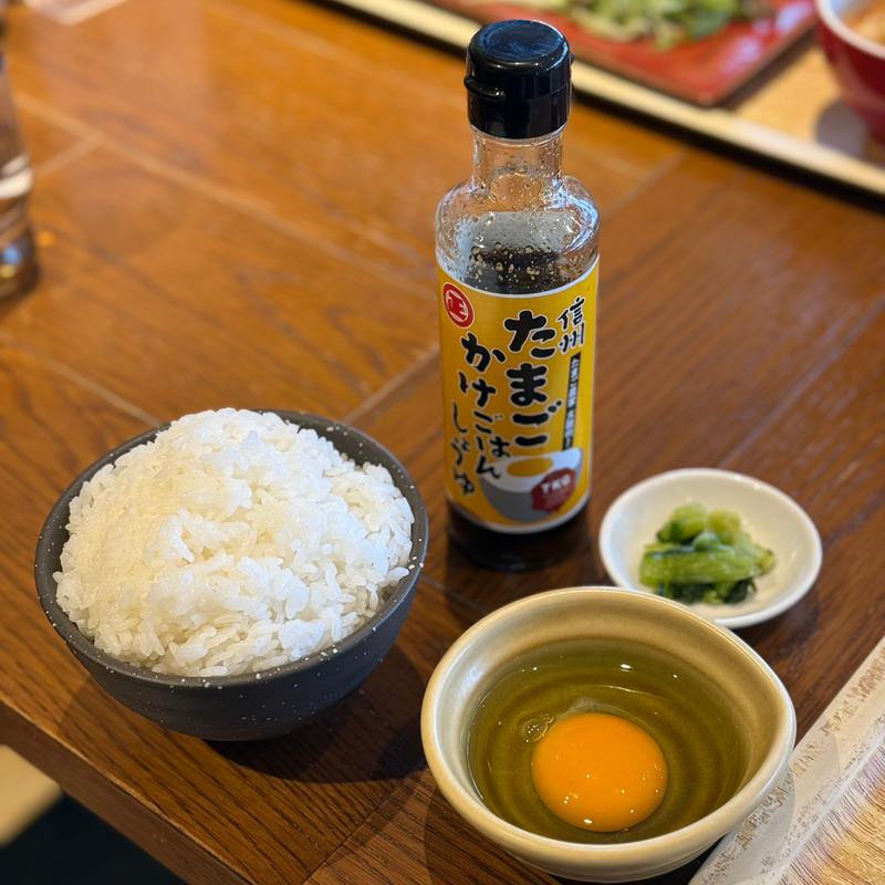 卵かけご飯セット(上高地あずさ珈琲 藤井寺店)