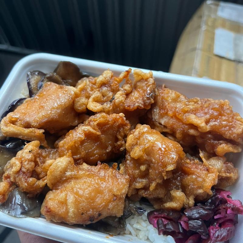 茄子カラ弁当(わせだの弁当屋)