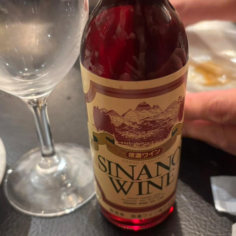 信濃ワイン(赤)(中華料理オトメ)