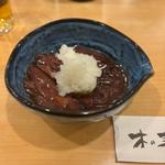 ほたるいかの沖漬け(そば処 木の芽)