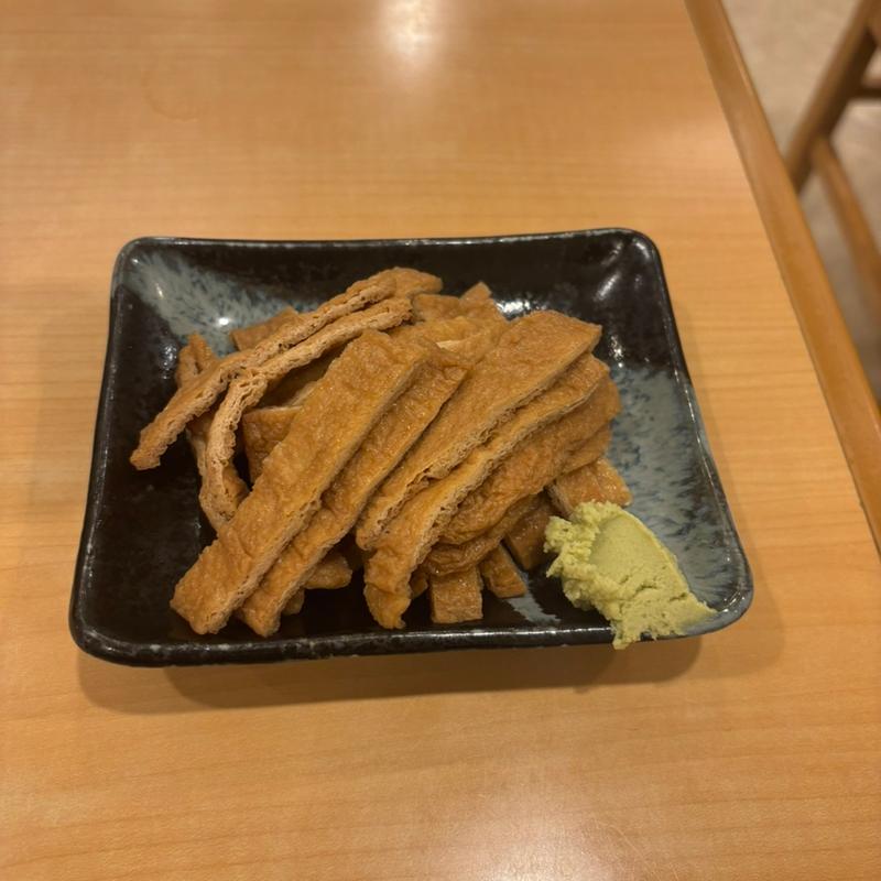 おつまみきつね(そば処 木の芽)