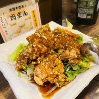 鶏の唐揚げ油淋ソースかけ(中華菜食 直家)