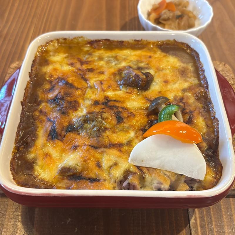 とろ〜り焼きチーズカレー(京FUJIHARUカレー)