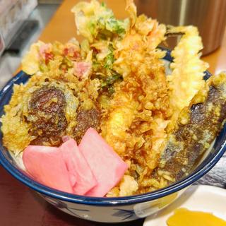 冬天丼＋なす天(天丼てんや ビーンズ新杉田店)