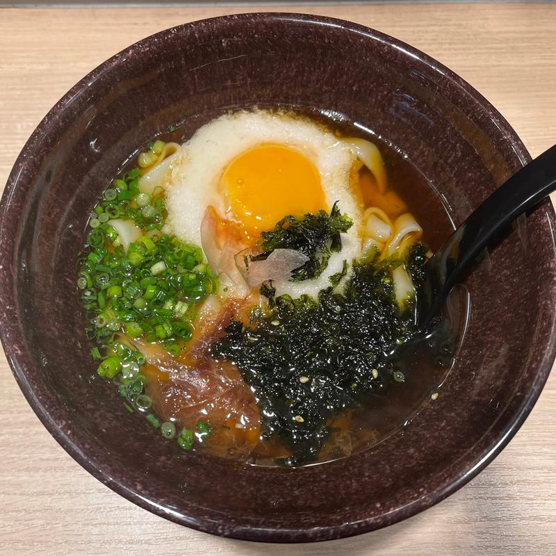 月見とろろきしめん(大須きしめん)