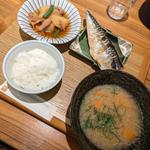 塩鯖と肉じゃが定食