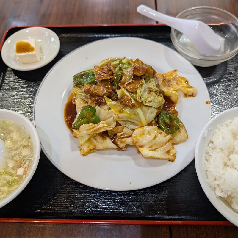 回鍋肉定食(中華料理 万里)