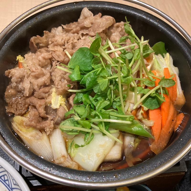 牛すき鍋膳(吉野家 恵比寿駅前店)