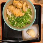 とり天ぶっかけうどん(おにやんま 日暮里店)