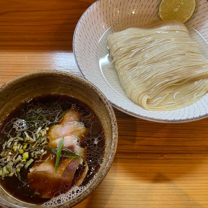 鰹昆布出汁醤油つけそば(つけそば神宮寺)