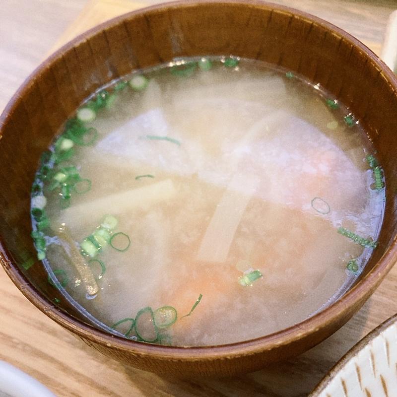味噌汁（ランチセット）(ふぐ料理と有機野菜　とく山)