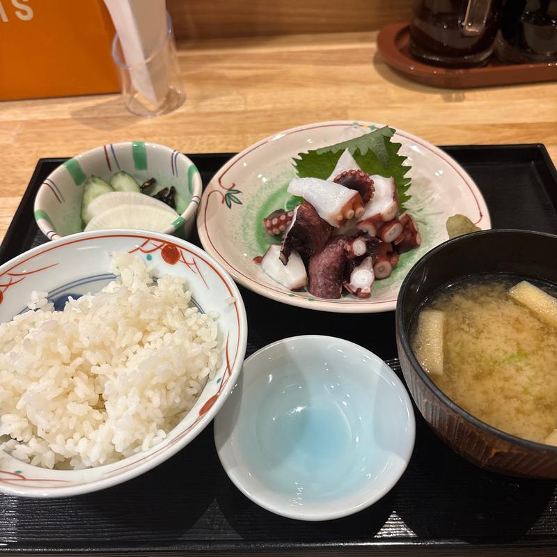 たこぶつ定食(つのはず食堂)