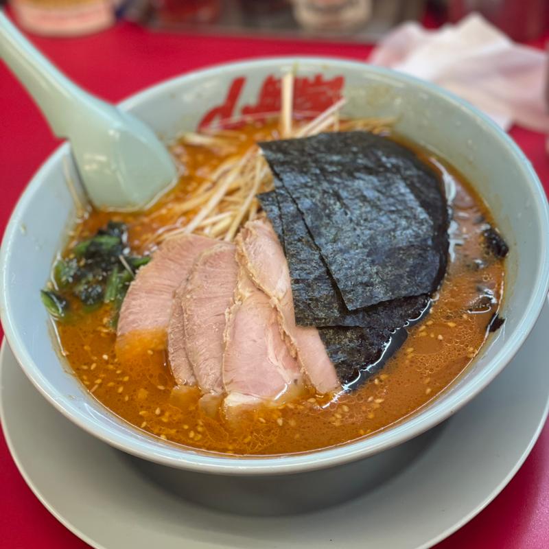 ピリ辛ネギ味噌チャーシュー麺(ラーメン山岡家 岡山奥田店)