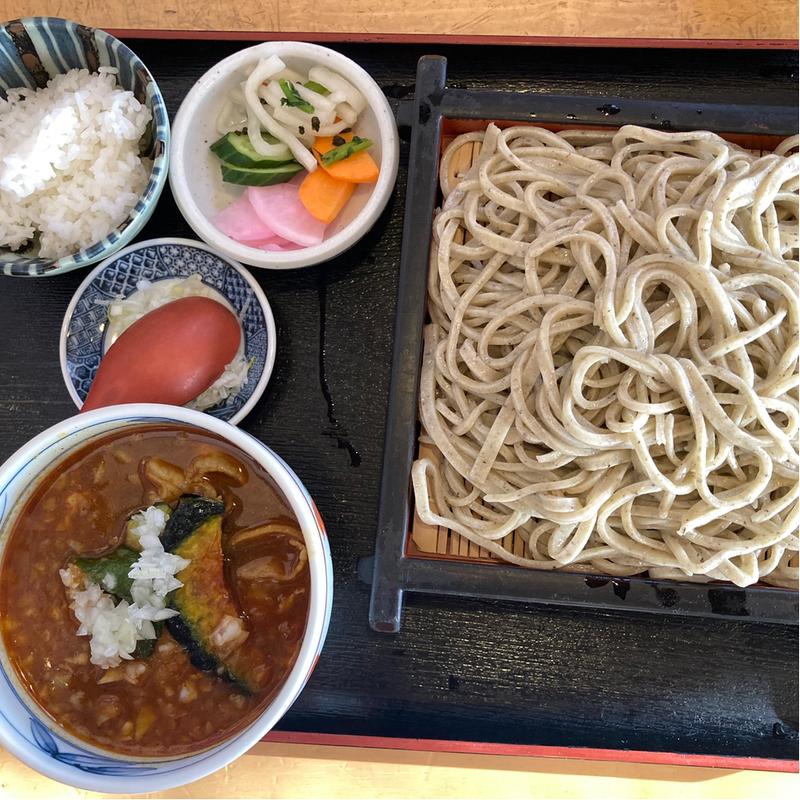 美明豚のカレーつけ蕎麦(そば処　のざわ )