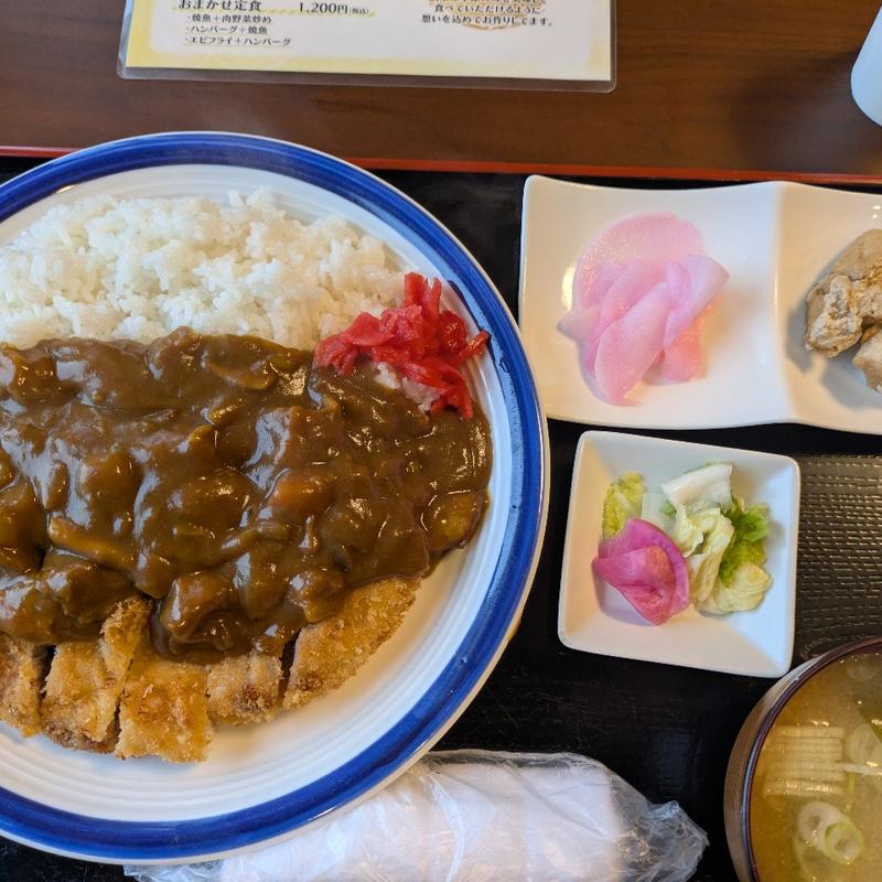 厚切りカツカレー定食(柚子庵)