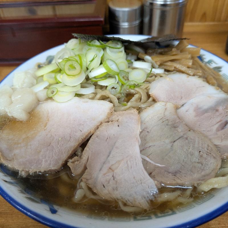 中華そば大盛 油っぽく（ネギトッピング）(ケンちゃんラーメン 三川店 )