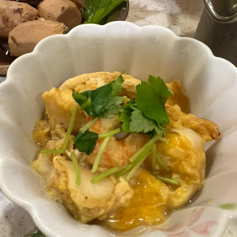 百合根と海老の卵とじ(とりさだ)