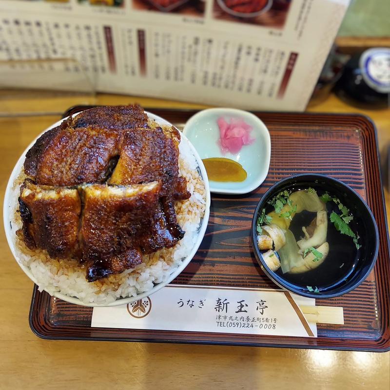 うなぎ特上丼 中盛り 肝吸い(新玉亭)