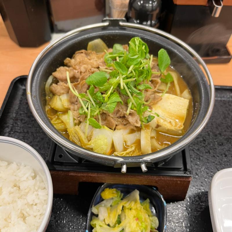 牛カレー鍋膳(吉野家 新青梅街道島忠小平店)