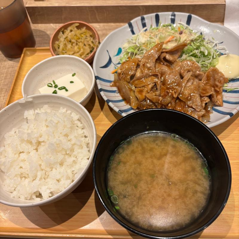 生姜焼き定食(やよい軒 代々木店 )