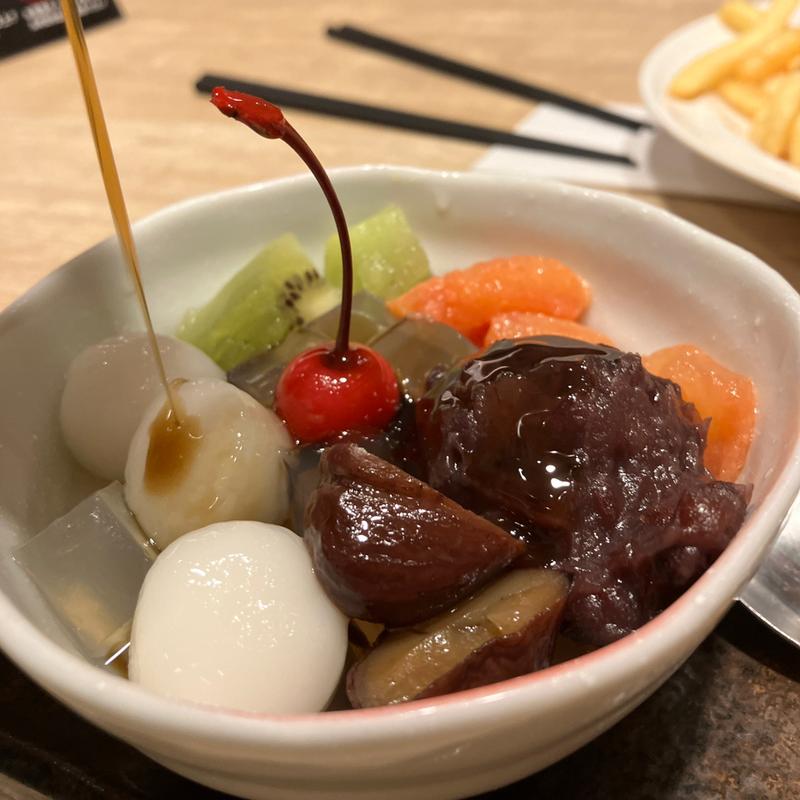 クリームあんみつ(ガスト 町田駅前店)