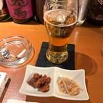 生ビール🍺(焼酎bar 甚 japanese spirits & japanesewhisky)