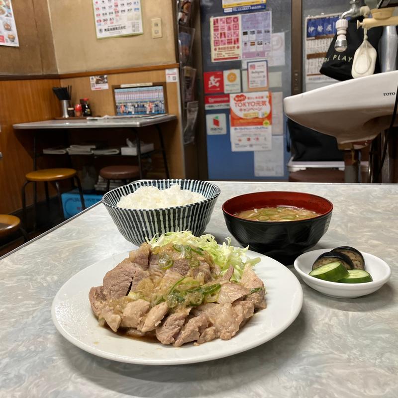 豚ロース生姜焼き定食(伊勢屋食堂 )
