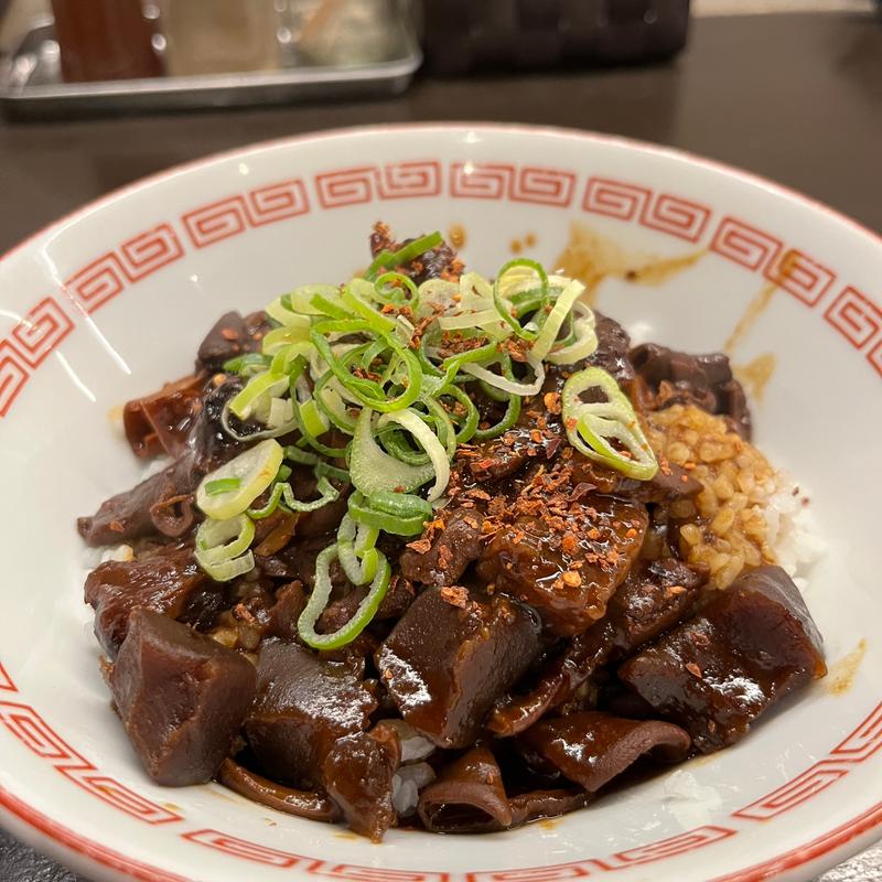 どて煮丼(限定足跡丼)(博多とんこつ 豚の足跡)