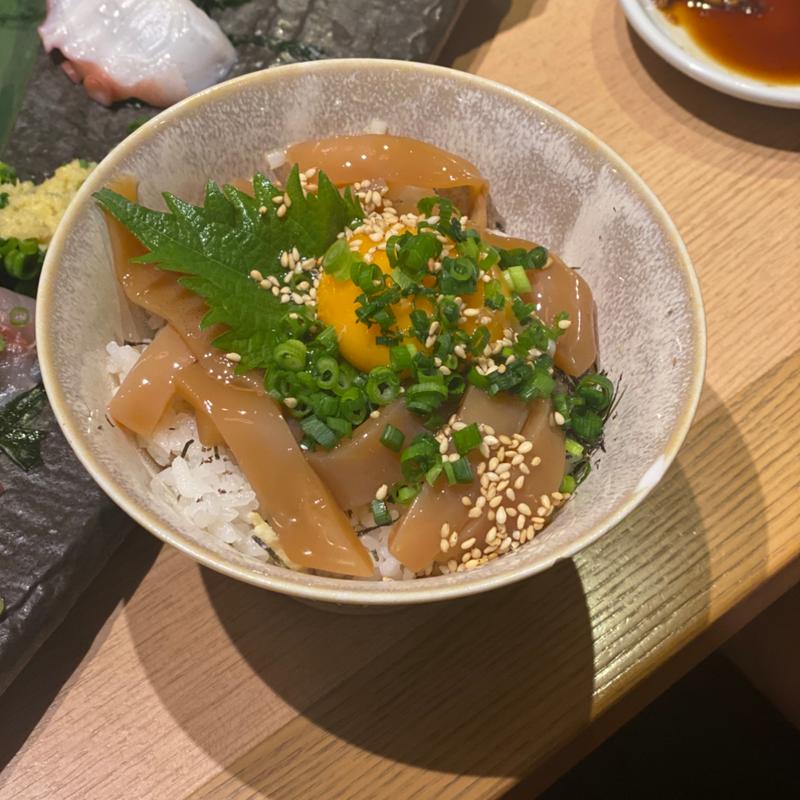 イカの沖漬けTKG(上野イカセンター)