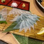 活イカアオリイカ刺し(上野イカセンター)