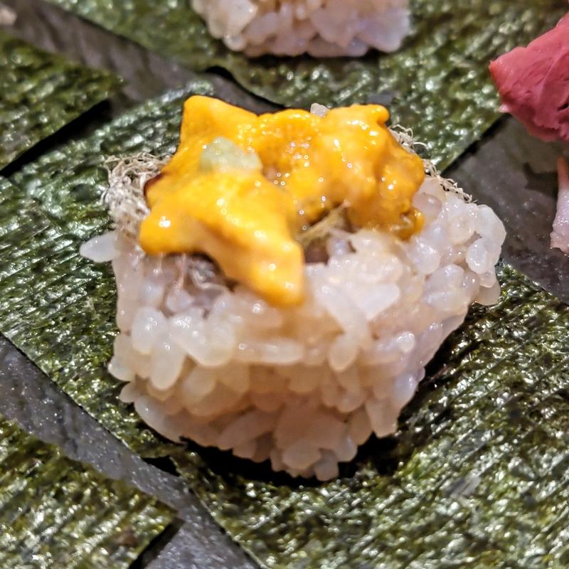 塩雲丹&とろろ昆布(鮨・酒・肴 杉玉 大船)