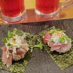 中とろと本ずわい蟹のセレブ包み(鮨・酒・肴 杉玉 大船)