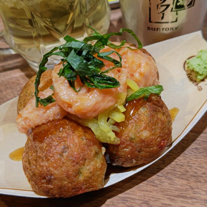 トロたくサーモンたこ焼き(築地銀だこ)