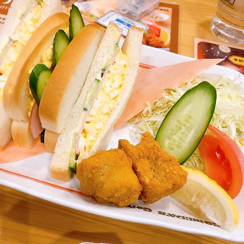 ミックスサンド（昼コメプレート）(珈琲所コメダ珈琲店 ヴィアイン広島新幹線口店)