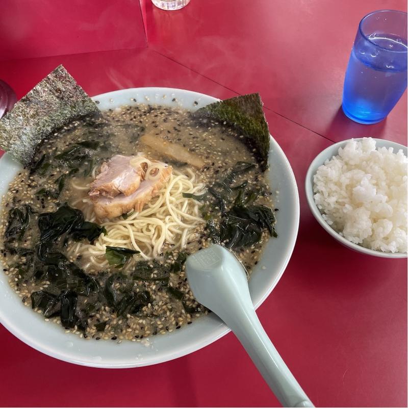 味噌ラーメン　ワカメ　半ライス(ラーメンショップ 境店 )