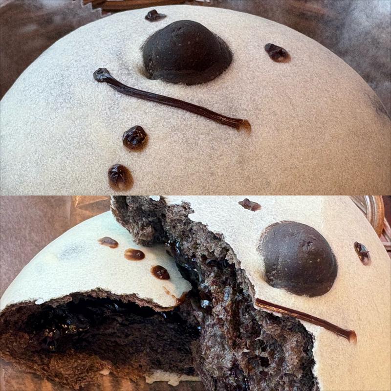 雪だるま型パン(ハースブラウン 南万騎が原)