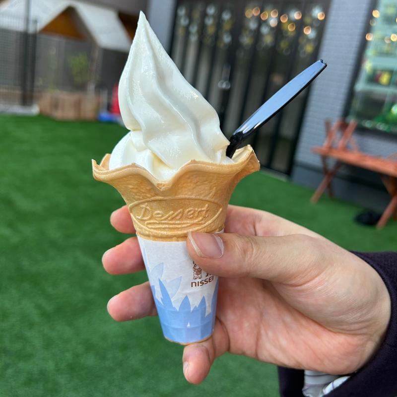 ソフトクリーム(THE MORNING FOLKS OSHIAGE Coffee & American Breakfast)