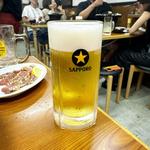 生ビール(ジンギスカン羊はち 三軒茶屋店)