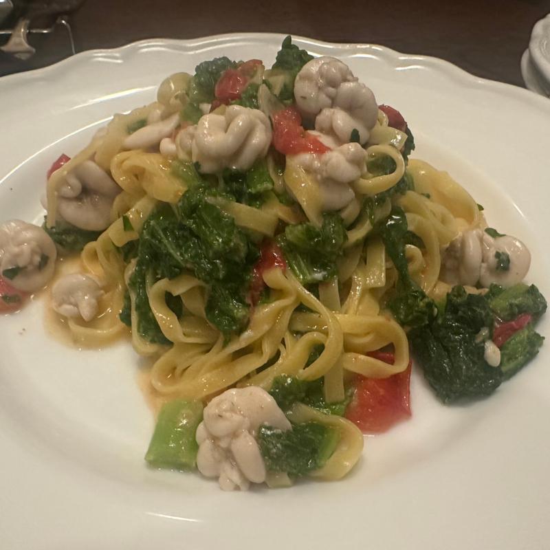 鱈白子と菜の花、ミニトマトの手打ちタリオリーニ(トラットリア ダ ゴイーノ （TRATTORIA Da GOINO）)