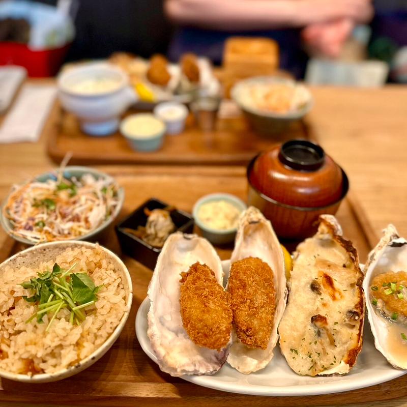 牡蠣尽くしランチ(梅田 ワーフ)