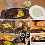 チーズINハンバーグにライス
