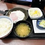 ハムエッグ納豆定食(吉野家 中目黒駅前店 )