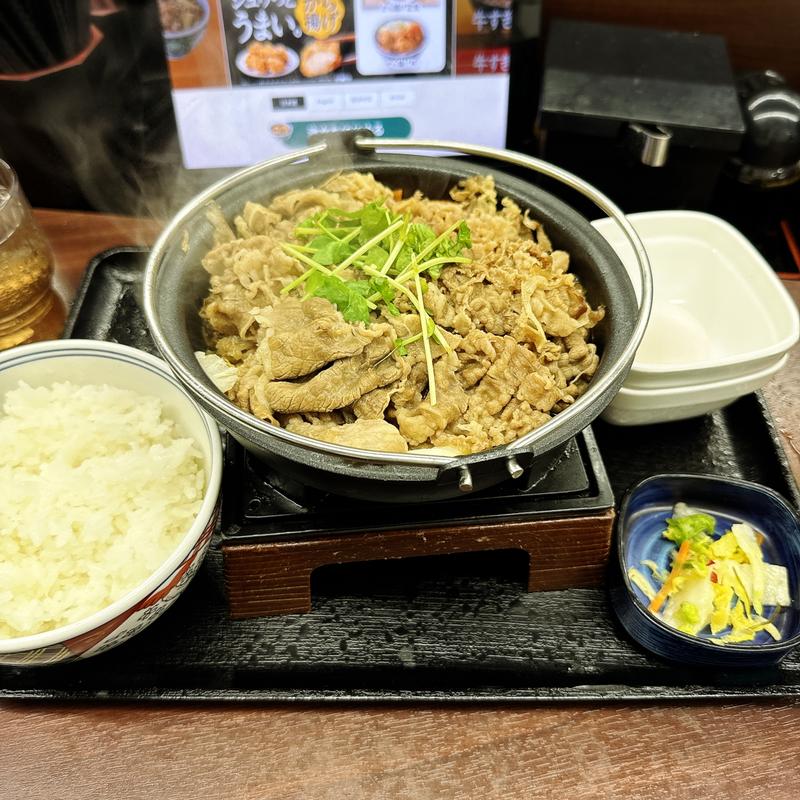 牛すき御膳 肉2倍盛(吉野家 中目黒駅前店 )