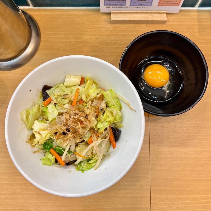 野菜炒め丼(ラーメンヒズミ)