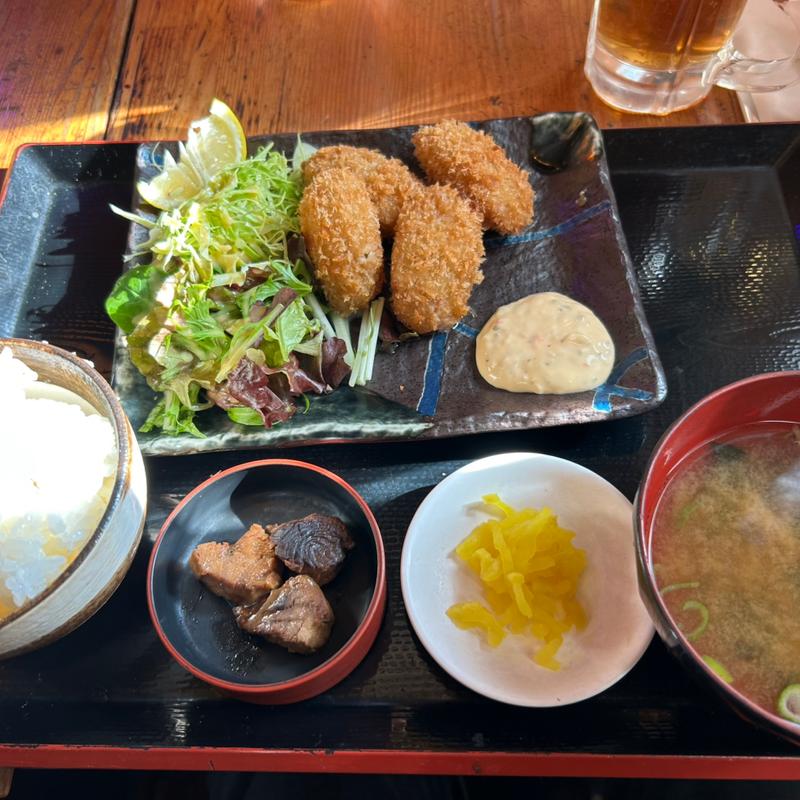 カキフライ定食(鳥○ 本店)