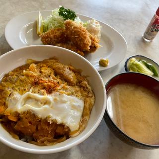 カツ丼とカキフライ