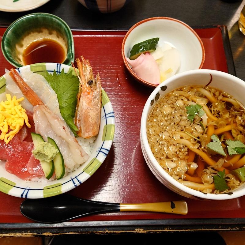 3種の海鮮丼セット(坂東太郎 鹿嶋店 （ばんどうたろう）)